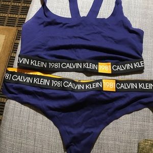 1x  Klein Bralette And 2x Panty Set, brand new , too large for me , fits to size
